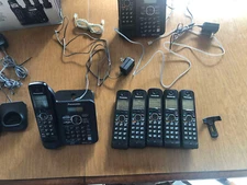 Lot of 2 Panasonic KX-TG6644B  with 7 handsets