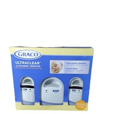 Graco Ultraclear Baby 2-Chanel Monitor W/ Sound  Light Microchip Technology