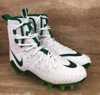 Nike Force Savage Elite TD Football Cleats White Green Mens Linebacker | eBay