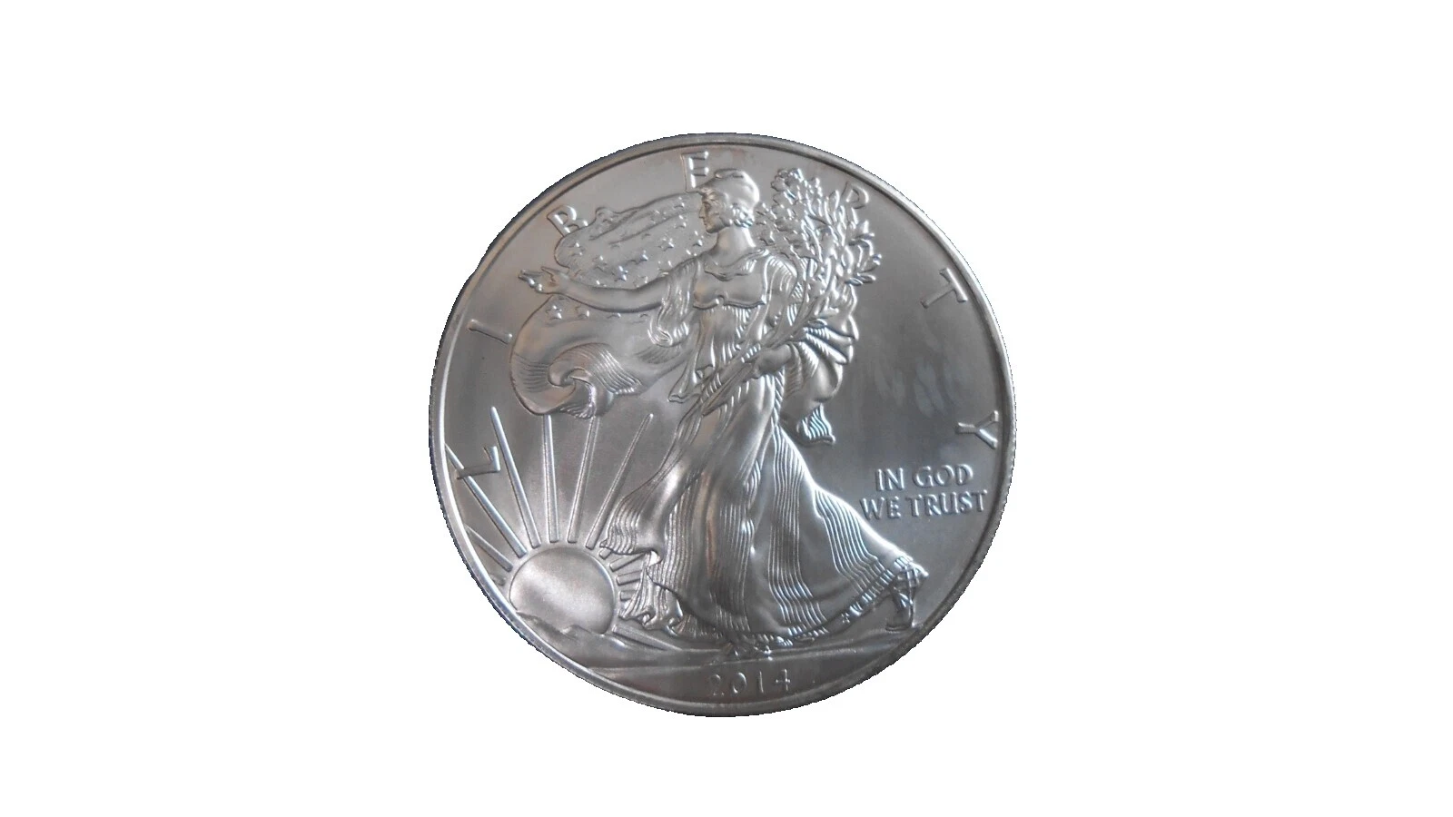 2014 monedas de lingotes de plata sin graduar