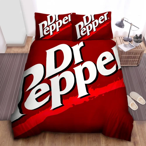 Dr Pepper Logo Comforter: Duvet Cover, Bed Sheets, Bedding Sets Spread