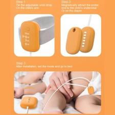 Bedwetting Alarm for Kids Rechargeable, Wireless Pee Alarm, Sound  Vibrat X6B8