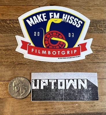 Filmbot Make Em Hiss Snake Skateboarding STICKER Plan b Mob Griptape