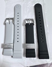 Genuine New SEIKO Prospex 20mm Silicon Band Navy blue White SBDY117/4R35-04V0