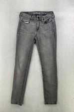Calvin Klein Womens Size 2 Gray Mid Rise Ultimate Skinny Denim Jeans