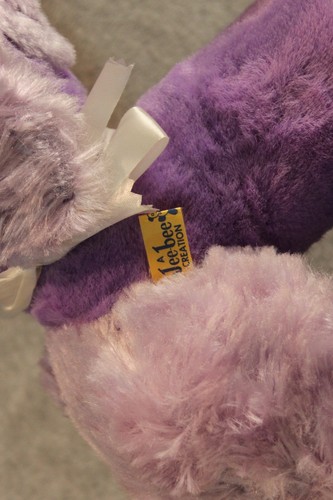 Vintage 17" Jee Bee Creation Authentic Purple Poodle Stuffed Plush 1950's - Picture 9 of 9