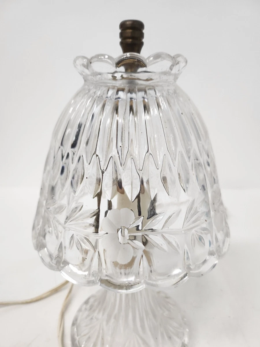 Vintage Princess House Crystal Mini Table Lamp Heritage Romance Lead Crystal