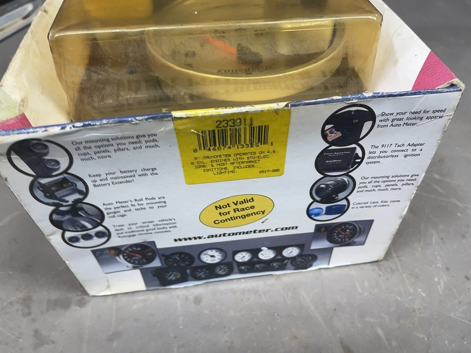 Nuevo de Lote Antiguo Medidor Automático RPM Tacómetro 10K Rata Hot Rod Medidor de Ajuste de Montaje Automático Foto 3 de 4