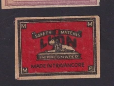 Vintage Match Tag BN174030 Lion