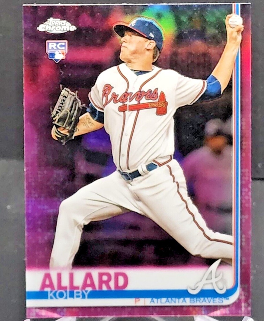 2019 Topps Chrome Pink Parallel # 99 Kolby Allard-Atlanta Braves-RC