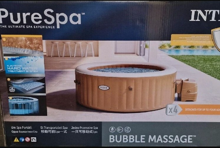 Intex 28428 Bubble Massage Pure Spa Aufblasbarer Whirlpool 