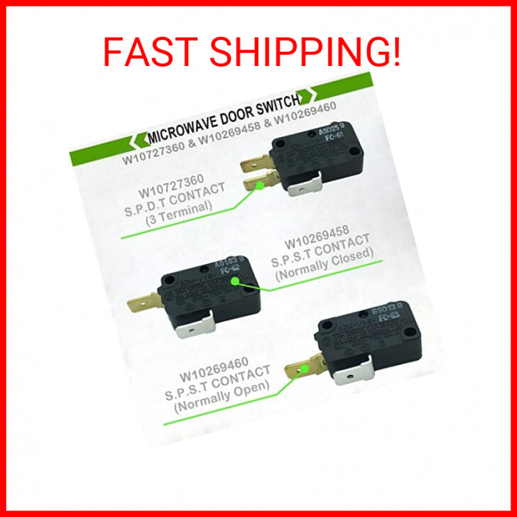 Interruttore Porta Forno A Microonde W10269458, W10727360, W10269460 - Foto 11