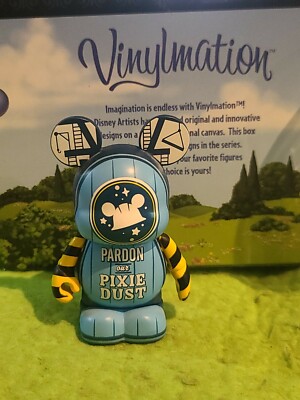 DISNEY Vinylmation 3'' Park Set 13 Pardon Our Pixie Dust Chaser Signed Casey Jone