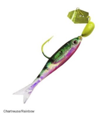 Z-Man ChatterBait Flashback Mini 1/8 oz - Chartreuse Rainbow