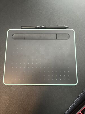 Wacom Intuos S Wireless Drawing Graphics Tablet - Pistachio - Extra Nibs