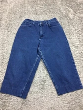 Gitano Capri Jeans Womens Size 12 AVG Blue Dark Wash Vintage High Rise Mom