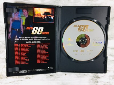 GONE IN 60 SECONDS (2000) MOVIE DVD NICOLAS CAGE ANGELINA