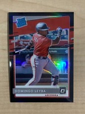 2020 DONRUSS OPTIC BASEBALL DOMINGO LEYBA  OPTIC BLACK RATED ROOKIE 5/25 