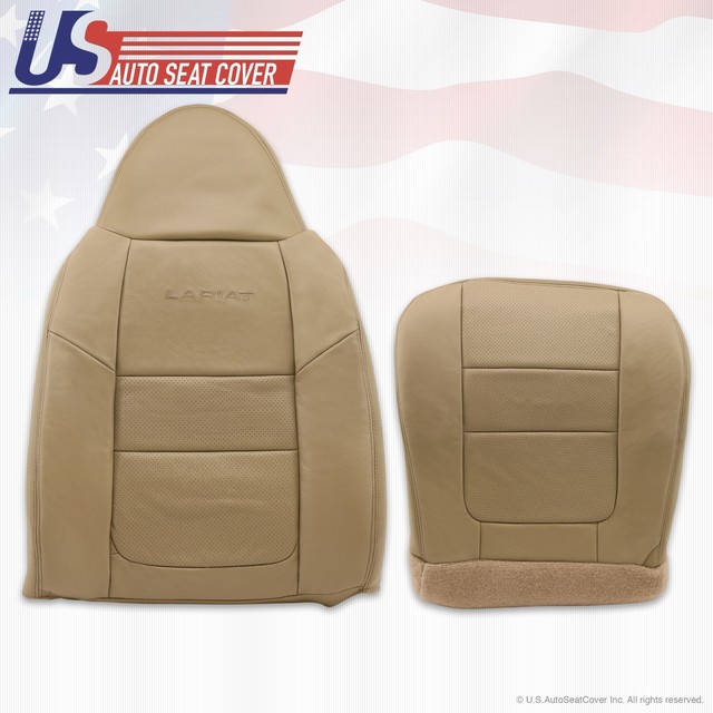 2001 Ford F250 F350 Lariat Driver Bottom & Top Leather Seat Covers