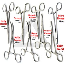 Dental Hemostat Clamp Artery Locking Forceps Surgical Dentistry Lab Instruments