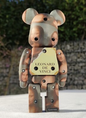 BE@RBRICK x LOUVRE - Leonardo da Vinci - Mona Lisa - 200% Premium Metall-Edition