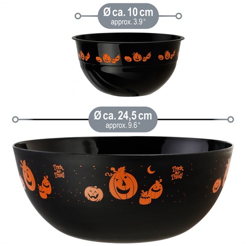 7-teiliges Set Snackschalen Halloween - Set Snackgeschirr aus großer Schüssel - Bild 6 von 8