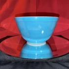 Vintage Pyrex Blue #401 Mixing Bowl 1 1/2 Pint USA Small Nesting Bowl EUC