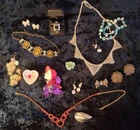 Vintage 70's - 90's Costume Jewelry Mixed Lot For Repair or Wearing