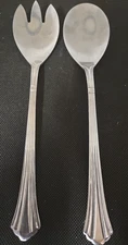 Vintage Set Of 2 Estia Serving Spoon And Fork Set Stainless Dorian Pattern Indon