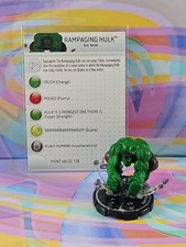 Marvel Heroclix Mutations and Monsters Rampaging Hulk 062 Game Figurine w/Card