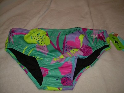 SPEEDO - VIBE COLLECTION - ''FLOATING FLORAL'' - MULTICOLOR PRINT - SIZE 36 - NWT!