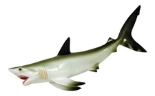 Gray Shark Jaws Mouth Open Wall Plaque Bath Kids Room Decor 18 Inches