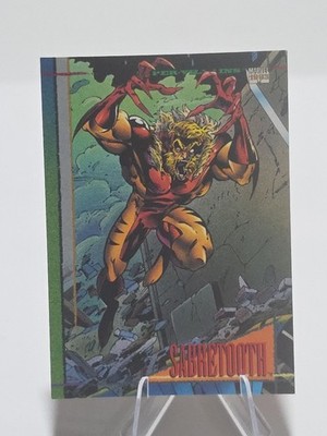 Sabretooth 1993 Marvel Skybox Card #31
