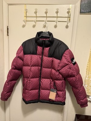 Mens S The North Face Lhotse 700-Down Insulated Puffer Jacket Festival Pink