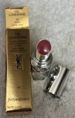 YSL Loveshine High Shine Caring Lipstick*44 NUDE LAVALLIÈRE*Full Sz 3.2g New/Box