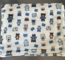 Duck Duck Goose Baby Plush Blanket Bear Lovey 30x40 Soft EXCELLENT 