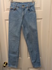 Vintage Levi's 501 25x30 Denim Blue Jeans Student Fit Light Wash Made In USA