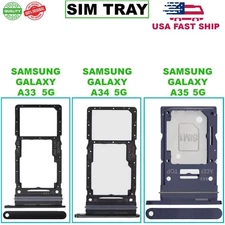 SIM Tray For Samsung Galaxy A33/A34/A35 (Black)