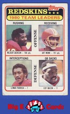 1981 Topps #57 Art Monk Redskins Team Leaders