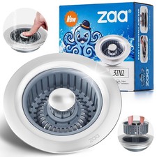Sink Drain Strainer - Sink Stopper Kitchen Drain, 3 in 1 Kitchen Sink Drain Stra