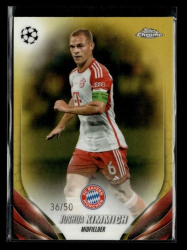 Joshua Kimmich 2023-24 Topps Chrome UEFA Gold Refractor 36/50 [jm299