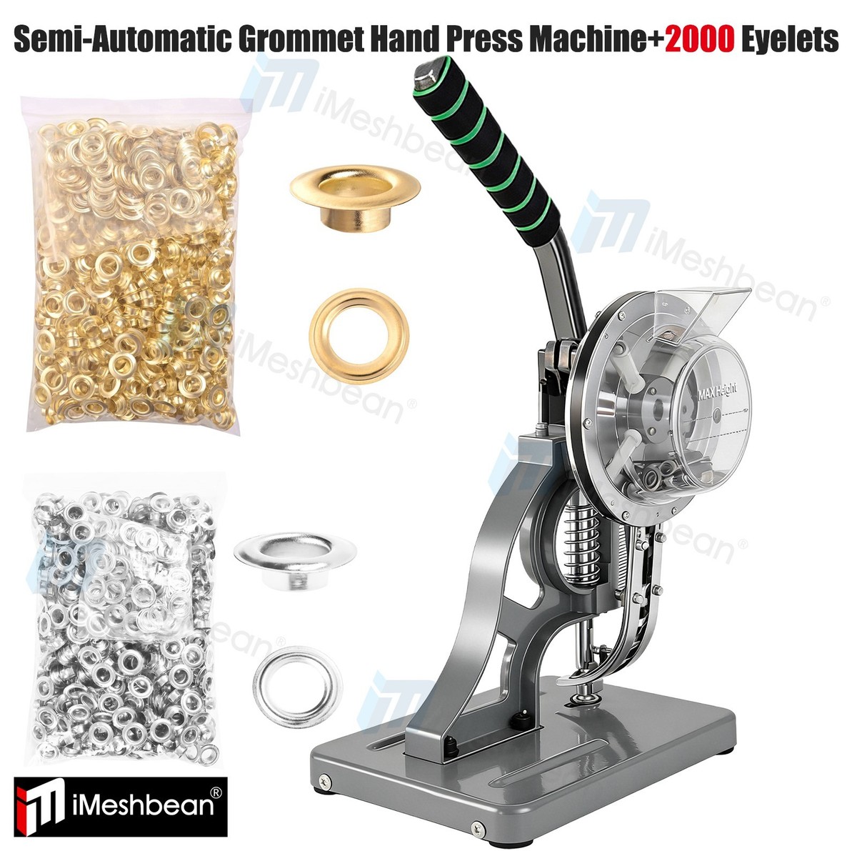 2pcs Grommet Die Mold Hand Press Machine Eyelet Puncher Grommet Die