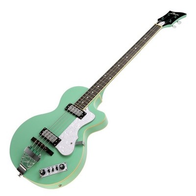 semi hollow body 4-strings bass guitar MBB surf green jazz free shipping