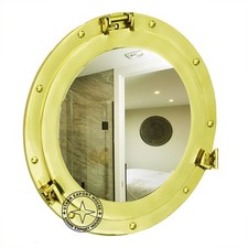 Antique Style Decorative Round Aluminum Porthole Wall Mirrors for 12 Inch Wall U