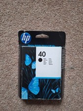 HP 40 Black Ink Cartridge - New - Out Of Date Copyjet Designjet Deskjet 