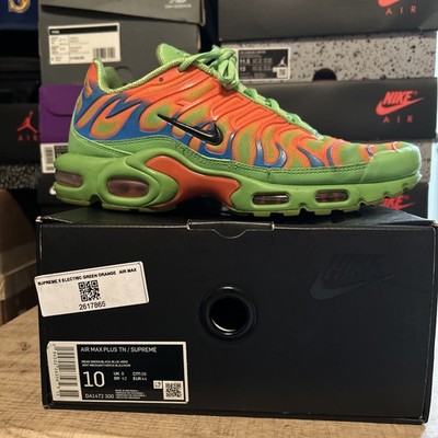 Supreme x Air Max Plus TN  Mean Green  size 10 mens W/ OG Box