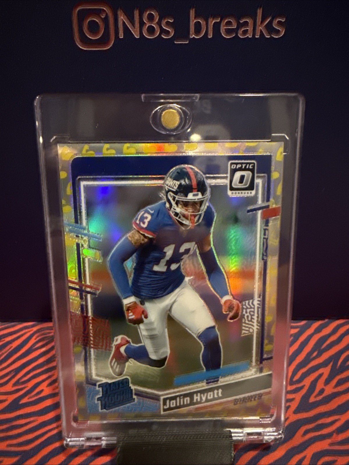 2023 Panini Donruss Optic Flex Emoji Jalin Hyatt RC /149 New York Giants #279