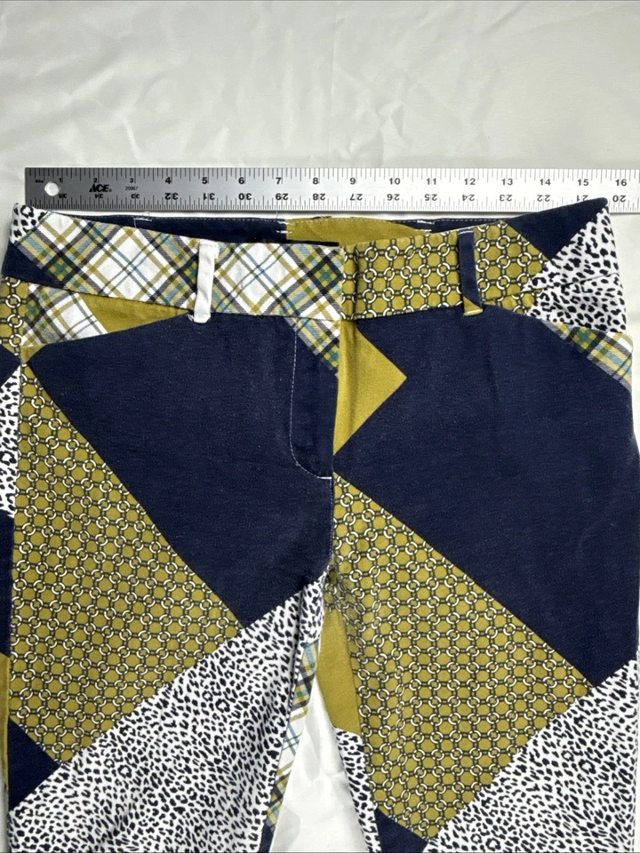 Pantalones para mujer 7th Avenue Design Studio talla 8 a cuadros con estampado de cadenas vintage Foto 2 de 4