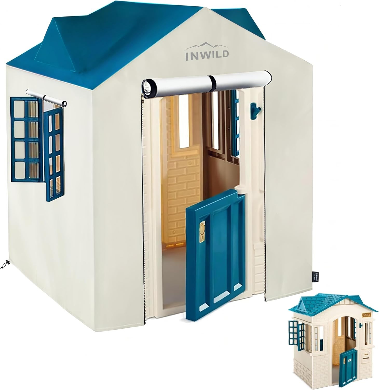 Outdoor Playhouse Cover, All Weather Protective Cover for Li