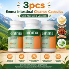 3PCS  Emma Gut Health Supplement 180 Capsules for Bloating